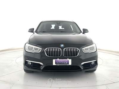 BMW Serie 1 118d 118d urban 5p auto led+c.17"+bluetooth Nero usata Ghedi