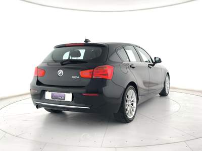 BMW Serie 1 118d 118d urban 5p auto led+c.17"+bluetooth Nero usata Ghedi