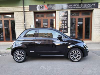 Fiat 500 1.2 BENZINA 69CV LOUNGE TETTO Nero usata CORATO