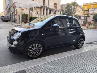 Fiat 500 1.2 BENZINA 69CV LOUNGE TETTO Nero usata CORATO