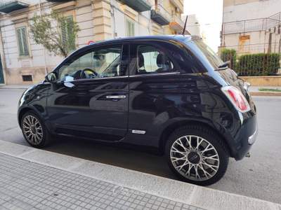 Fiat 500 1.2 BENZINA 69CV LOUNGE TETTO Nero usata CORATO