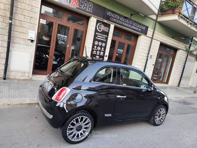 Fiat 500 1.2 BENZINA 69CV LOUNGE TETTO Nero usata CORATO
