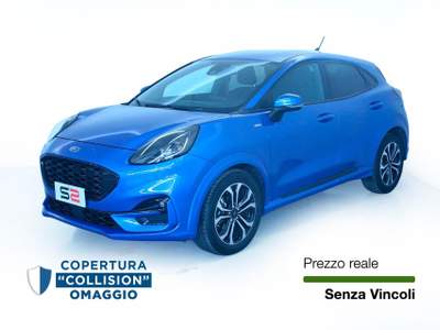 Ford Puma 1.0 Ecoboost Hybrid 125CV ST-Line Privacy glass/Sensori parcheggio posteriori Blu/Azzurro usata Feltre