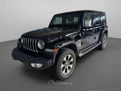 Jeep Wrangler Unlimited 2.2 Mjt II Sahara Overland Nero usata Castello di Godego