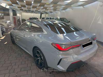 BMW Serie 4 420d 420 Serie 4 G22 2020 Coupe 420d Coupe mhev 48V xdrive Msport auto Grigio usata Bari