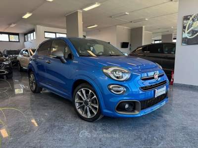 Fiat 500X 1.6 Mjt Sport 120CV Navi Carplay Pelle Fari Led Full Blu/Azzurro usata Giugliano in Campania