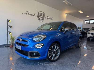 Fiat 500X 1.6 Mjt Sport 120CV Navi Carplay Pelle Fari Led Full Blu/Azzurro usata Giugliano in Campania