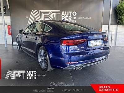 Audi A5 A5 Sportback 40 2.0 tdi quattro 190cv s-tronic Blu/Azzurro usata Napoli
