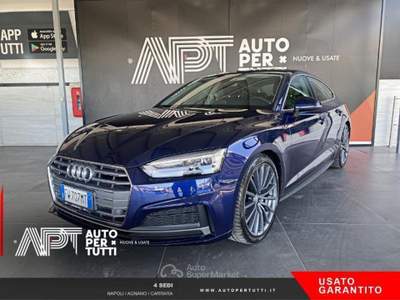 Audi A5 A5 Sportback 40 2.0 tdi quattro 190cv s-tronic Blu/Azzurro usata Napoli