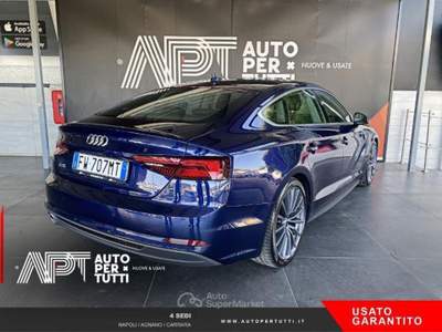 Audi A5 A5 Sportback 40 2.0 tdi quattro 190cv s-tronic Blu/Azzurro usata Napoli