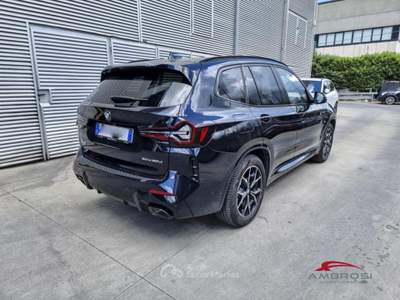 BMW X3 xdrive20d mhev 48V Msport auto Nero usata Corciano
