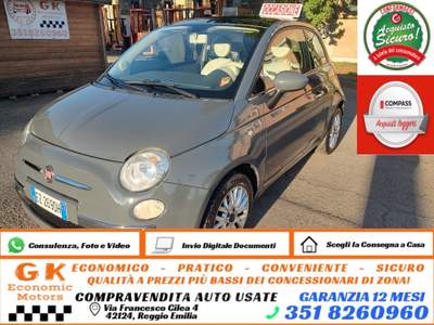 Fiat 500 OK NEOPATENTATI, GARANZI L.12 MESI, TETTO PANORAMICO Grigio usata Reggio nell'Emilia