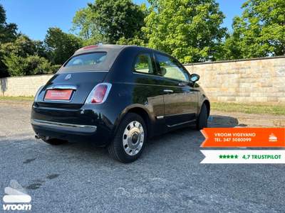 Fiat 500 500 C 1.2 Lounge Nero usata Vigevano