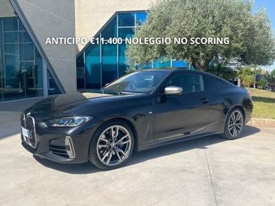 BMW Serie 4 440i M440i 48V xDrive Coupé - anticipo €11400 noleggio no scoring Nero usata Gela