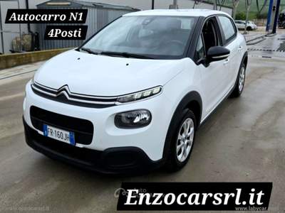 Citroen C3 C3 BlueHDi 75 S&S Feel N1 AUTOCARRO 4 POSTI Bianco usata Ascoli Satriano