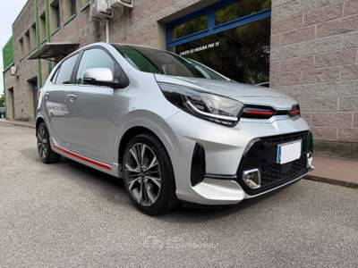 Kia Picanto 1.0 101CV T-GDI GT LINE UNIPROPRIETARIO CERCHI 16 Argento usata Venezia