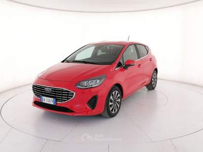 Ford Fiesta 5p 1.0 ecoboost h Titanium 125cv Bianco usata Roma