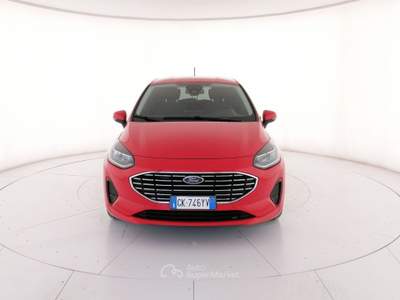 Ford Fiesta 5p 1.0 ecoboost h Titanium 125cv Bianco usata Roma