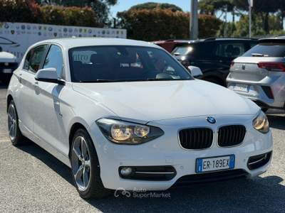 BMW Serie 1 116i 116i Sport 5p Bianco usata Fiumicino