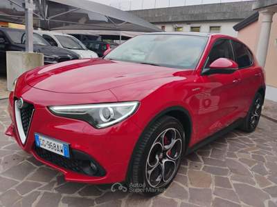 Alfa Romeo Stelvio 2.2 Turbodiesel 190 CV AT8 Q4 SPRINT SUPER - TETTO Rosso usata Monselice