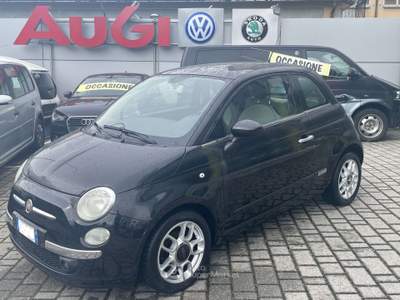 Fiat 500 tetto panoram. NEOPATENTATI 1.2 Lounge BENZINA Nero usata Villa di Tirano