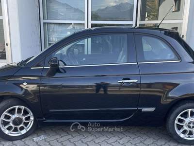 Fiat 500 tetto panoram. NEOPATENTATI 1.2 Lounge BENZINA Nero usata Villa di Tirano