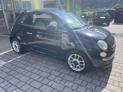 Fiat 500 tetto panoram. NEOPATENTATI 1.2 Lounge BENZINA Nero usata Villa di Tirano