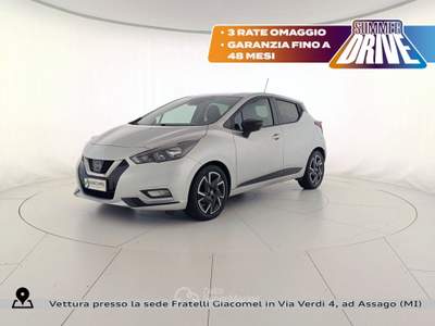 Nissan Micra 1.0 ig-t n-design 92cv Argento usata Assago