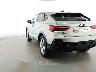 Audi Q3  - q3 sportback 35 1.5 tfsi mhev s line edition 150cv s-tronic Argento usata Milano