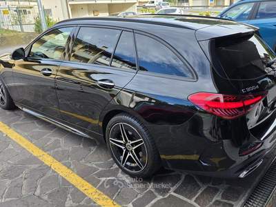 Mercedes-Benz Classe C 300d Mild Hybrid S.W. AMG DIGITAL LIGHT CAMERA 360° MEMORY FULL OPT Nero usata Serravalle