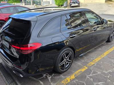 Mercedes-Benz Classe C 300d Mild Hybrid S.W. AMG DIGITAL LIGHT CAMERA 360° MEMORY FULL OPT Nero usata Serravalle