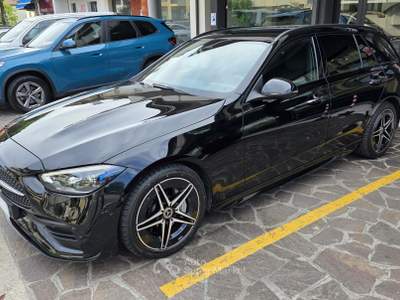 Mercedes-Benz Classe C 300d Mild Hybrid S.W. AMG DIGITAL LIGHT CAMERA 360° MEMORY FULL OPT Nero usata Serravalle