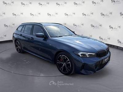 BMW Serie 3 320i 320i MSport Pro Touring auto Tetto Gancio Pelle Blu/Azzurro usata Serravalle