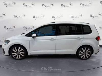 Volkswagen Touran 2.0 TDI SCR DSG R-LINE IQ LED MATRIX NAVI CAMERA COCKPIT Bianco usata Serravalle