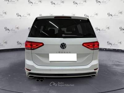 Volkswagen Touran 2.0 TDI SCR DSG R-LINE IQ LED MATRIX NAVI CAMERA COCKPIT Bianco usata Serravalle