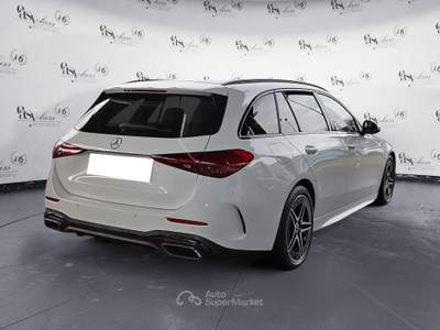 Mercedes-Benz Classe C 180 T Mild Hybrid AMG LINE LED CAMERA MBUX Bianco usata Serravalle