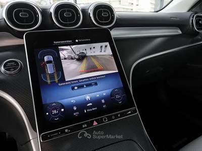 Mercedes-Benz Classe C 180 T Mild Hybrid AMG LINE LED CAMERA MBUX Bianco usata Serravalle
