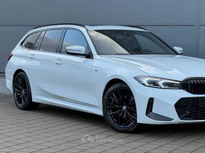 BMW Serie 3 320d 320d 48V MSport Touring auto Tetto Full Led Camera 360° HUD Bianco usata Serravalle