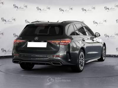 Mercedes-Benz Classe C C 200 T AMG Line TETTO LED MBUX CAMERA 360 Grigio usata Serravalle