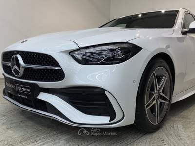 Mercedes-Benz Classe C C 200 d AMG Line ADVANCED LED CAMERA MBUX Bianco usata Serravalle