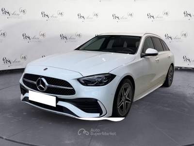 Mercedes-Benz Classe C C 200 d AMG Line ADVANCED LED CAMERA MBUX Bianco usata Serravalle