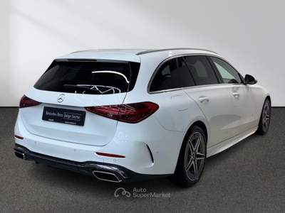 Mercedes-Benz Classe C C 200 d AMG Line ADVANCED LED CAMERA MBUX Bianco usata Serravalle