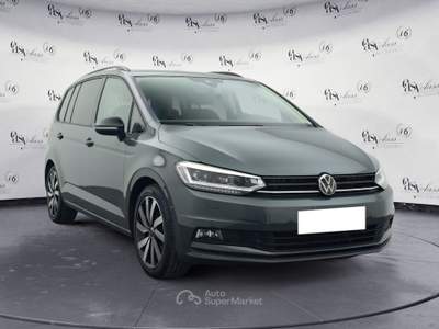 Volkswagen Touran 1.5 TSI HIGHLINE DSG LED MATRIX TETTO BLACK STYLE NAVI COCKPIT Grigio usata Serravalle
