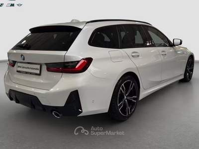 BMW Serie 3 Gran Turismo 318d 318d 48V MSport Touring auto 18" Camera Live Cockpit Bianco usata Serravalle