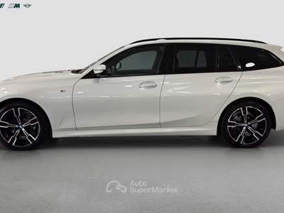BMW Serie 3 Gran Turismo 318d 318d 48V MSport Touring auto 18" Camera Live Cockpit Bianco usata Serravalle