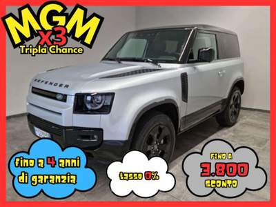 Land Rover Defender 90 3.0D I6 300 CV AWD Auto X-Dynamic HSE Argento usata Erba