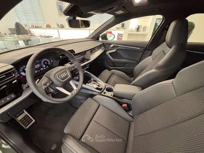 Audi A3 A3 SPB 1.5 tfsi mhev S line edition 150cv s-tronic Identity Black Verde usata Meda