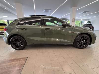 Audi A3 A3 SPB 1.5 tfsi mhev S line edition 150cv s-tronic Identity Black Verde usata Meda