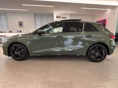 Audi A3 A3 SPB 1.5 tfsi mhev S line edition 150cv s-tronic Identity Black Verde usata Meda