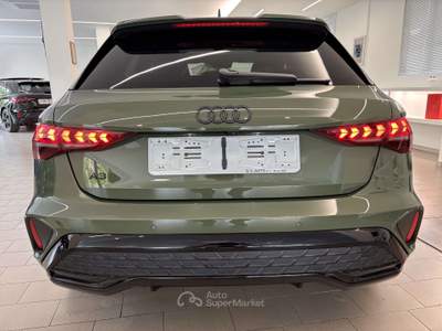 Audi A3 A3 SPB 1.5 tfsi mhev S line edition 150cv s-tronic Identity Black Verde usata Meda